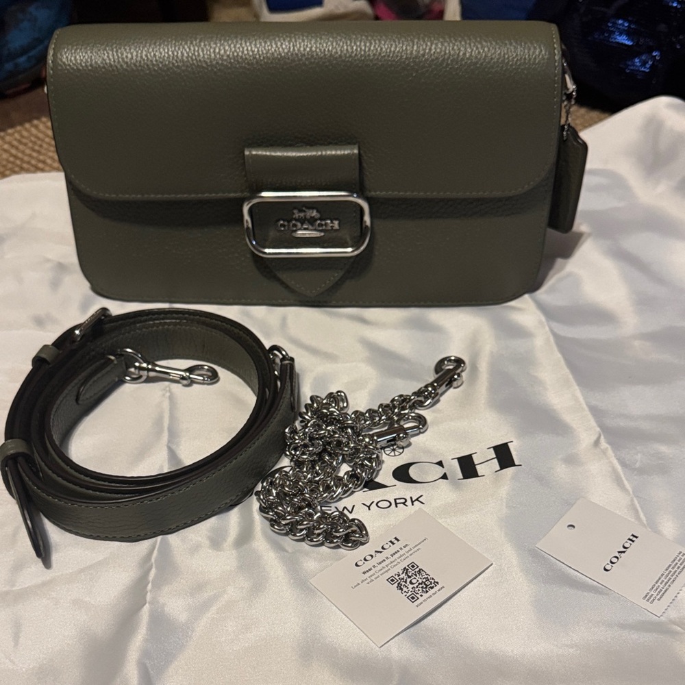 Coach Olive Leather Crossbody Bag